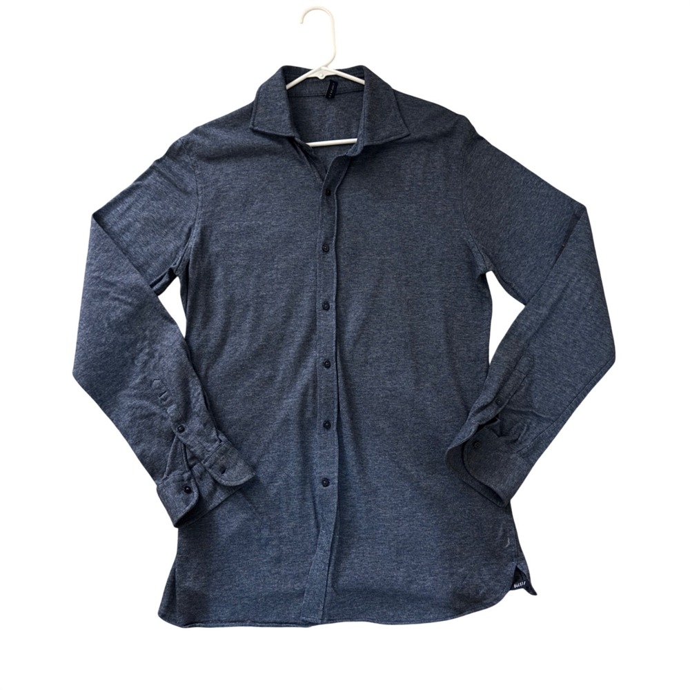 04651 A Trip‎ in a Bag Italian Cotton Long Sleeve Minimalist Button Down GG31